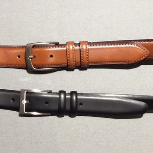 Men’s Genuine Leather Belts Brown + Black Size 54